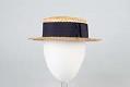 Image of Woman's straw boater, ca. 1894